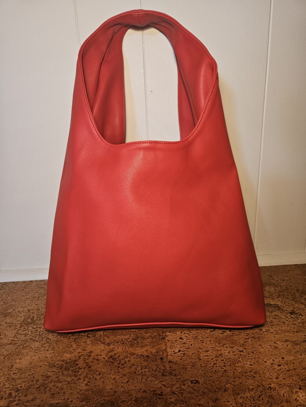 Red Faux Leather Shoulder Bag - Kylie Cosmetics